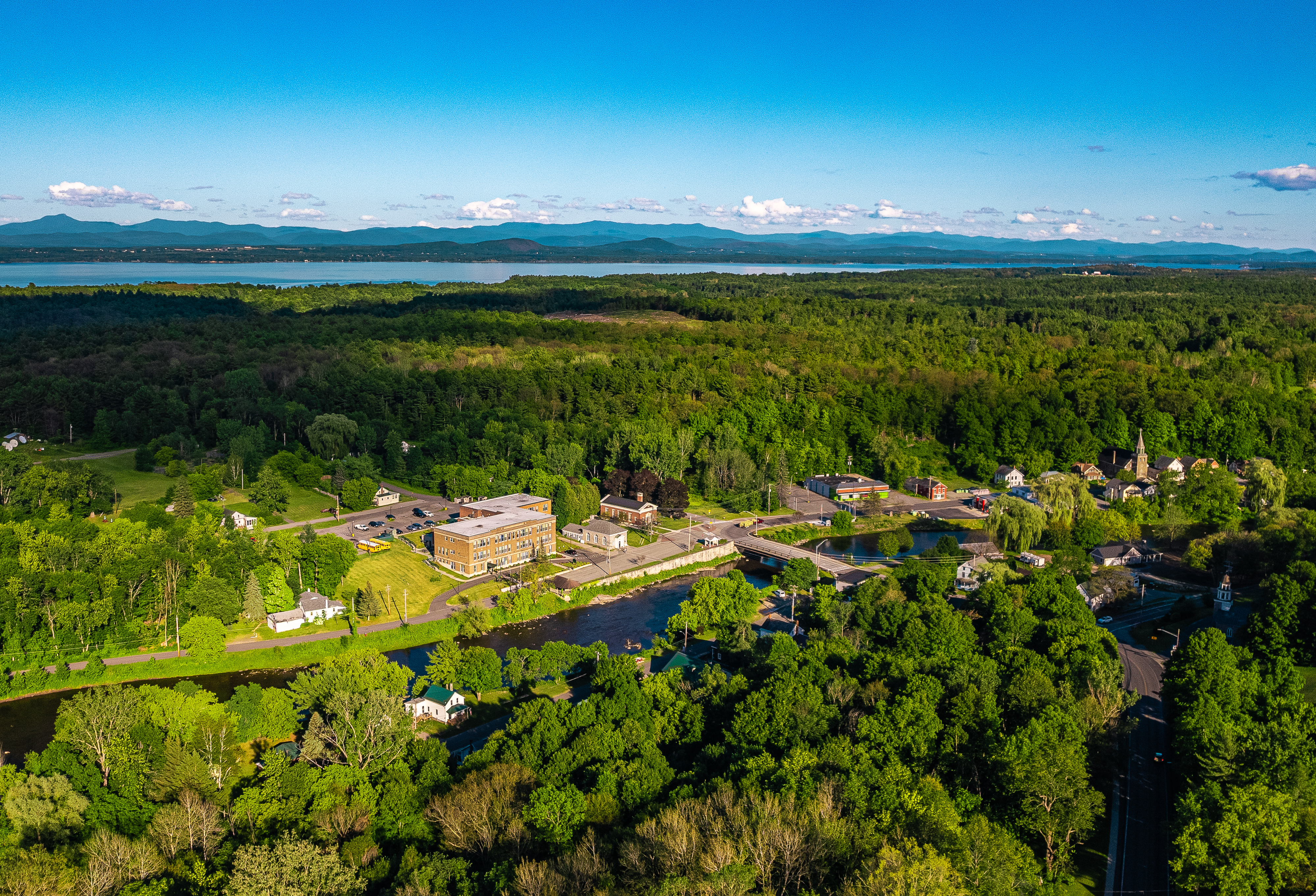 Overview of Champlain Valley Senior Community and surrounding Willsboro