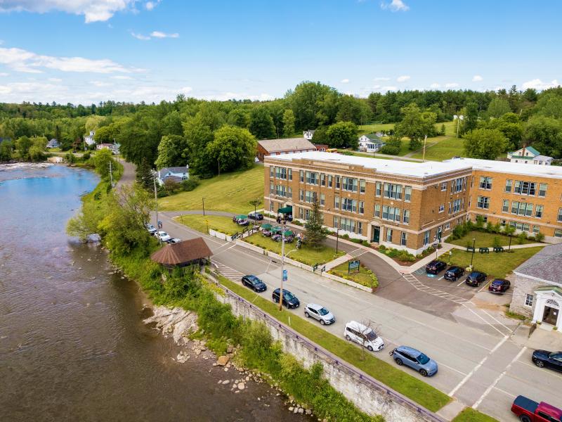 Aerial view of the facility. 